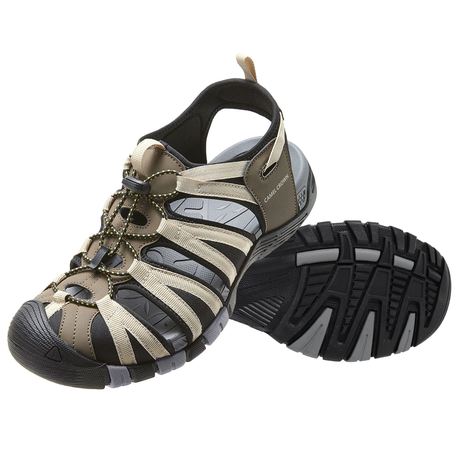 CAMEL Mens Outdoor Hiking Sandals Summer Beach Closed Toe Water Sandal Waterproof Comfortable Fisherman Adventures Sport Athletic Walking Traveling Shoes Sandles